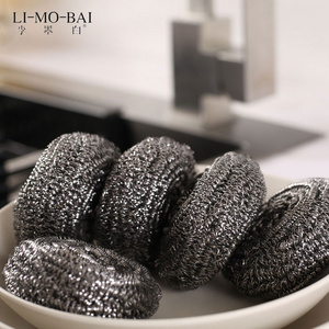 Cleaning supplies Premium Stainless Steel Sponges Scrubbers Cleaning Ball Metal Spiral Scrubber Especially for Tough Cleaning