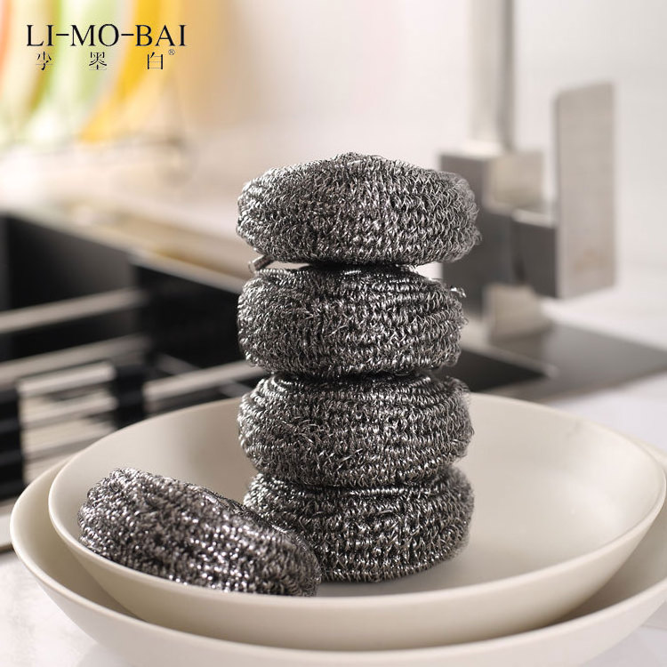 Cleaning supplies Premium Stainless Steel Sponges Scrubbers Cleaning Ball Metal Spiral Scrubber Especially for Tough Cleaning