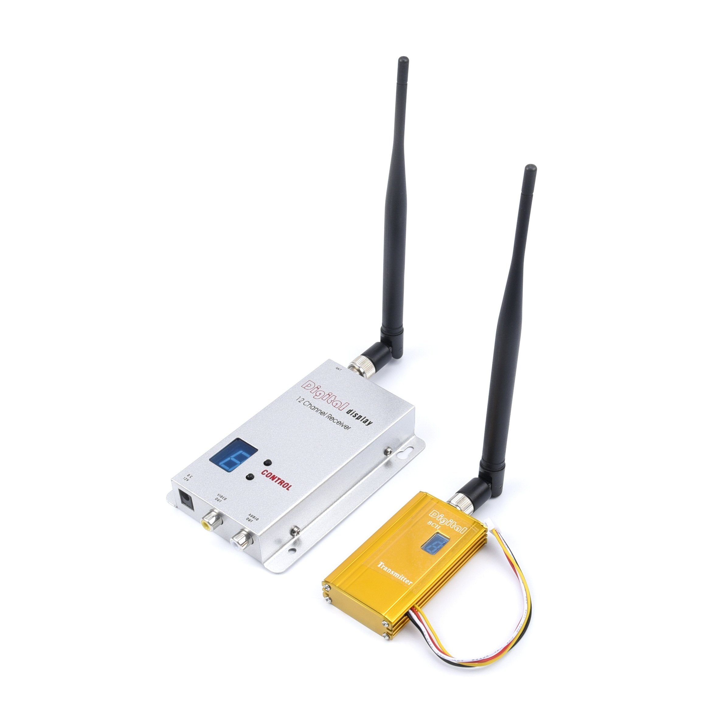 2023 Hot sales 1.2Ghz 1.2G 8CH 1500mw Wireless AV Audio Video Transmitter & Receiver FPV