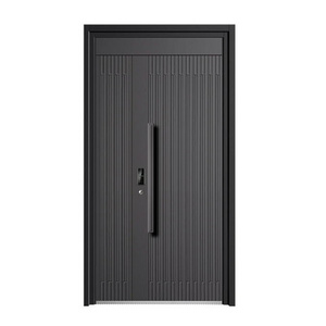 Factory price exterior security stainless steel front entry swing door