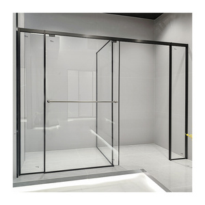 Fashion design frameless glass sliding shower cabin door for bathroom