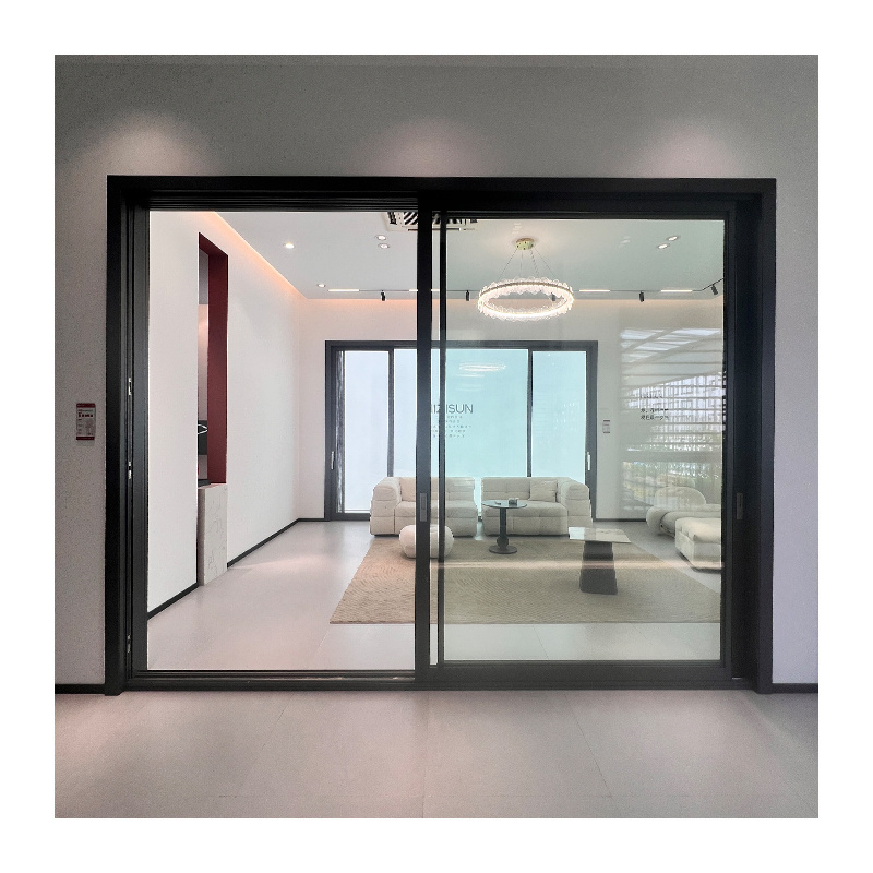 Balcony design soundproof large impact thermal break aluminum alloy lift sliding door