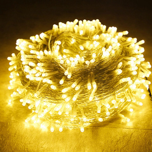 High Quality 33ft 10m 100LEDs Warm White LED Fairy String Lights EU US Plug Wedding Party Christmas Holiday Lighting