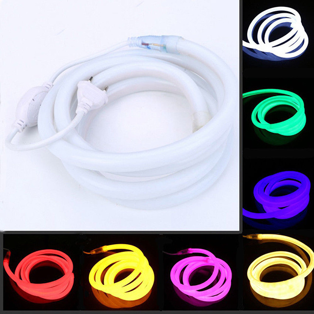 360 Degrees Round 16MM LED Neon Rope Light 110V 220V Flex Neon Strip Lights SMD2835