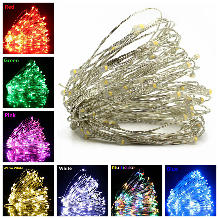 Led Fairy Lights Battery Operated Copper Wire Starry Fairy Lights for Bedroom, Christmas, Parties