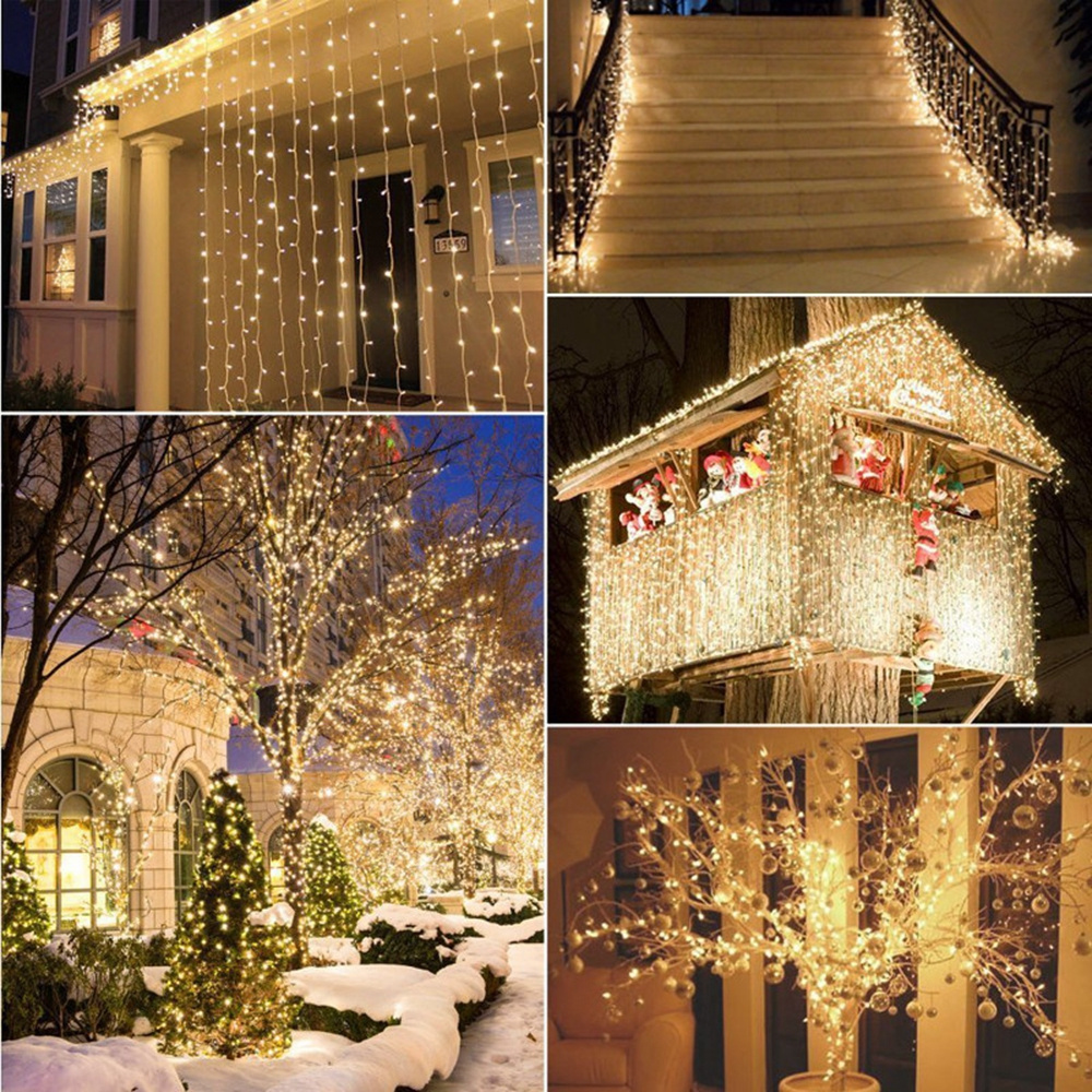 Waterproof Outdoor Home  LED Fairy String Lights Christmas Party Wedding Holiday Decoration Garland light