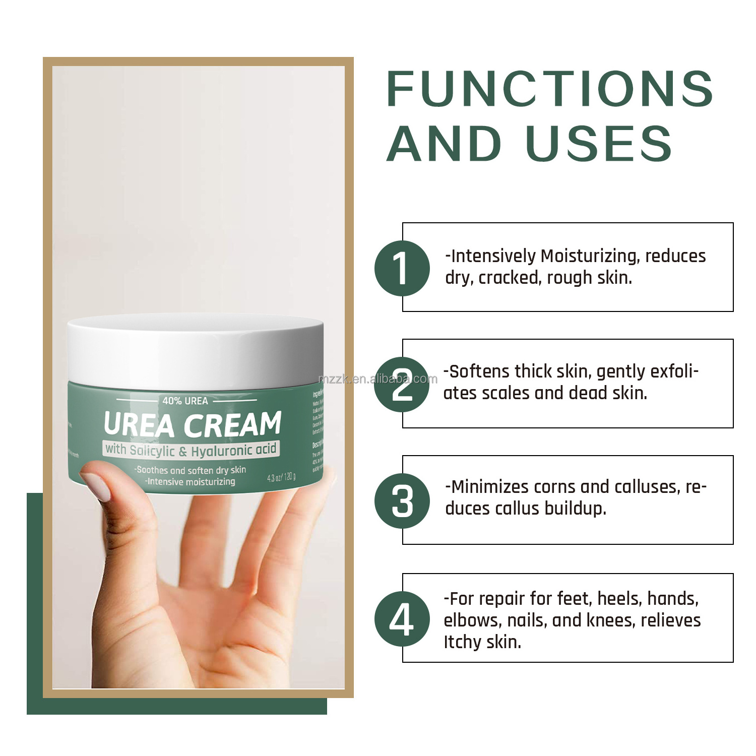 luxury 42% urea cream dry cracked heel remover urea foot cream dead skin removal cracked heels foot cream