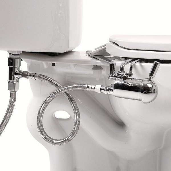 NZMAN Cold and Hot Water Brass Bidet, Toilet Bidet with all metal fitting, Attachable Bidet System, Chrome