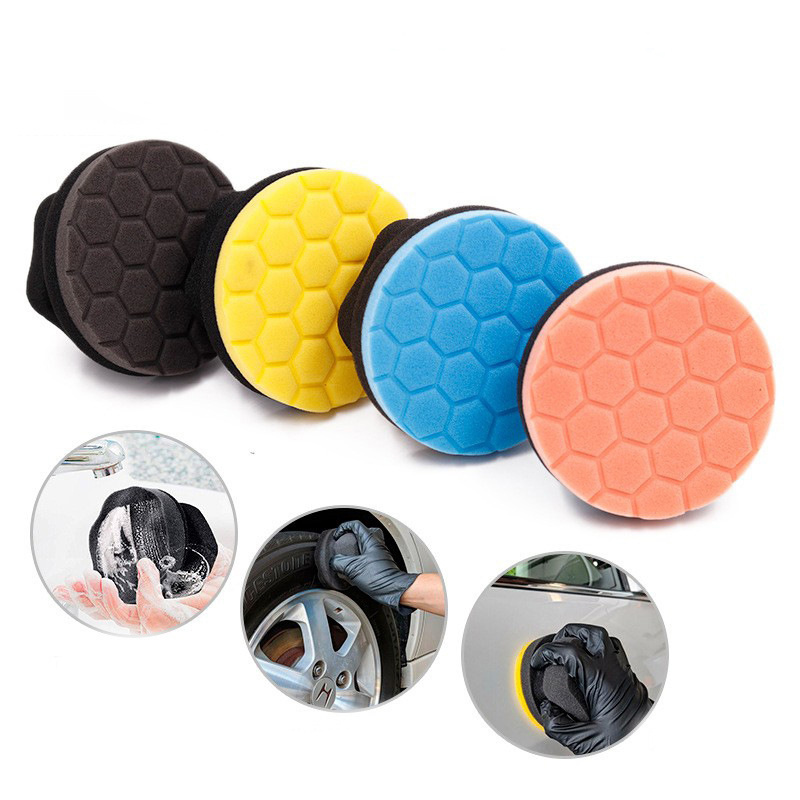 car polishing pad polishing sponge tire shine applicator pad car waxing polishing cleaning sponge