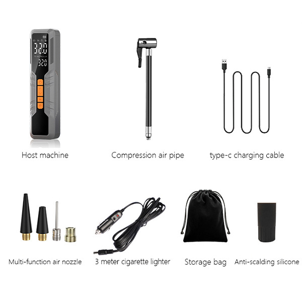 4000mah cordless bike dc 12v car portable air compressor wireless powerbank tire inflator high 150 psi pum pump for bicycle