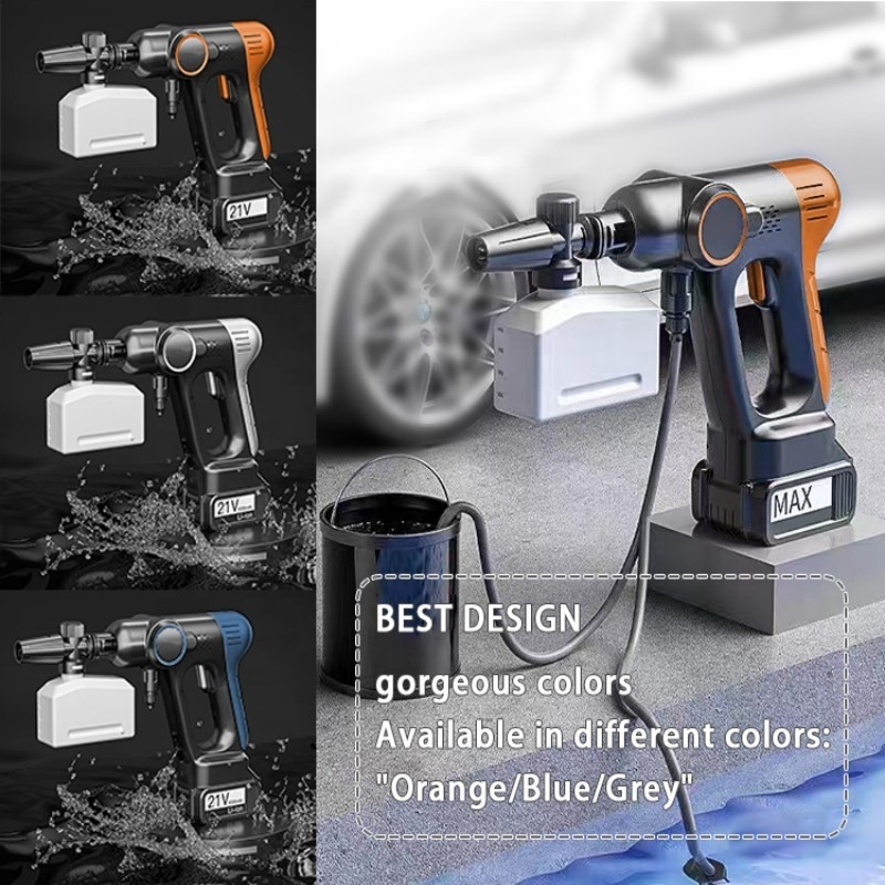 MiNi lithium battery  car washing machine Portable cordless wireless car washing water gun High pressure car washer machine