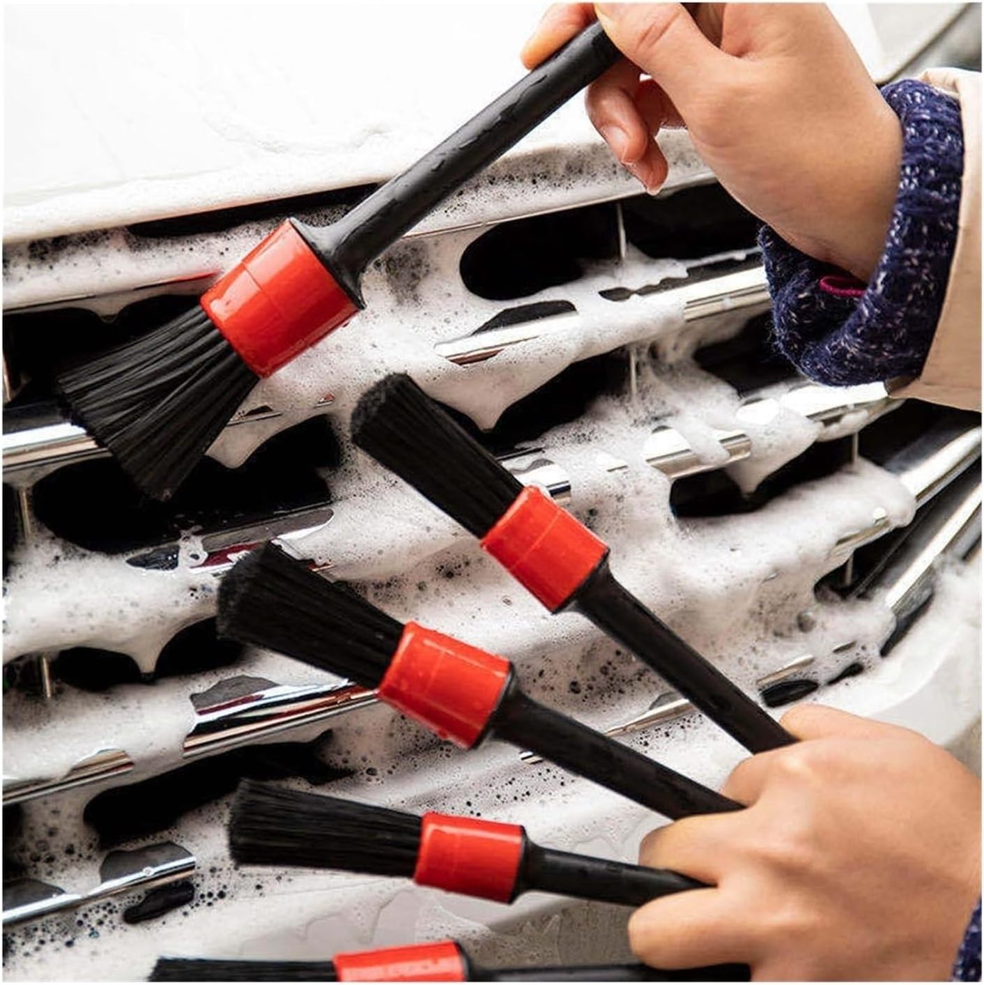 5pcs soft detailing brush ultra car brushes detailing brush set for car clean