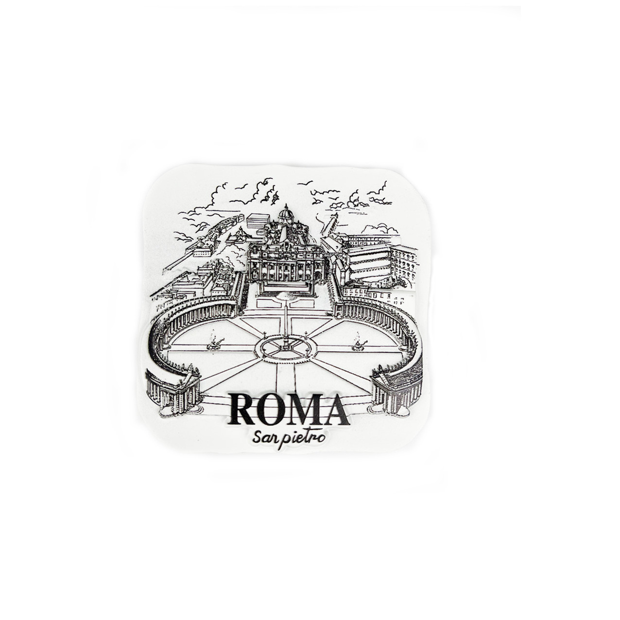 Roma  fridge magnet souvenir tourism make machine painting square resin 3d manufacture custom promotional collect fridge magnet