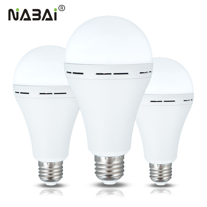 Home Indoor Energy Saving 9w 12w 15w Focos Light A60 E27 B22 Battery Backup Rechargeable Luz Bombillo Led Emergency Bulb