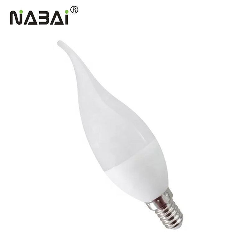 C37 Candle Light E14 E27 4W 5W 7W Chandelier Ac Dc Led Smart Bulb Raw Material 15Wemergency Light