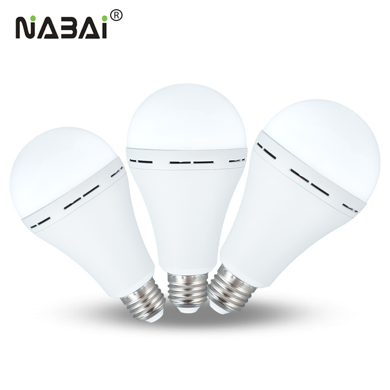 1200mAh battery 6500K Emergency Rechargeable LED E27 light bulb with hook for Home,Camping,Tent