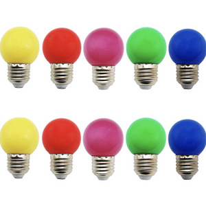 G45 Mini LED Colored Bulb,White Yellow Green Red Blue Pink  for bedroom wedding Halloween Christmas Party bar Mood Decoration