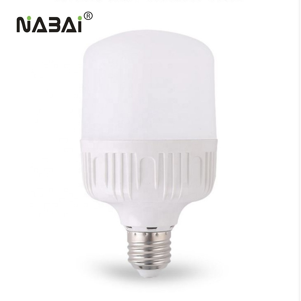 High power light 5W 10W 15W 20W 30W 40W 50W T shape Plastic LED Bulb