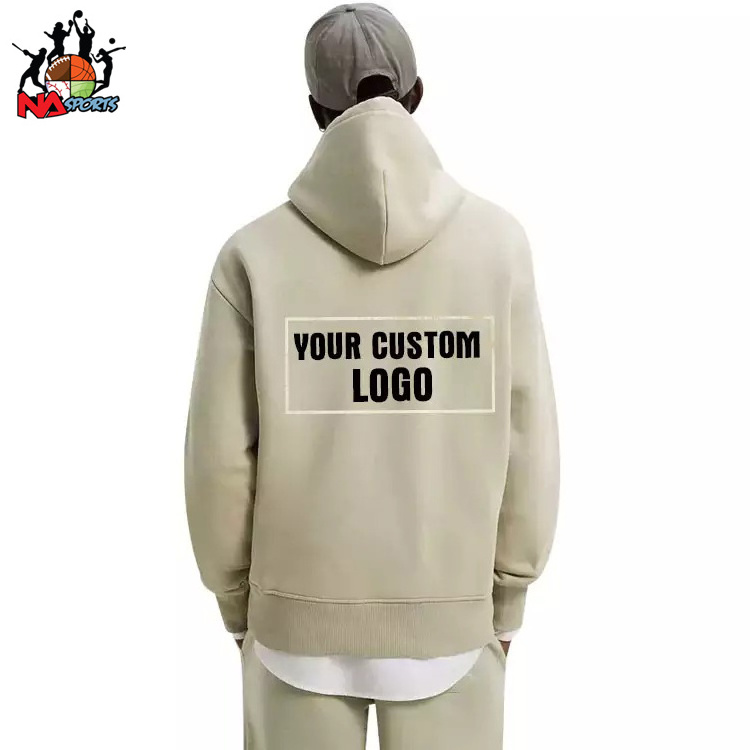 Hot Selling Products 2023 Streetwear Draw string Pullover Sweatshirt 380gsm 80% Cotton 20% Polyester Fleece Hoodies Men