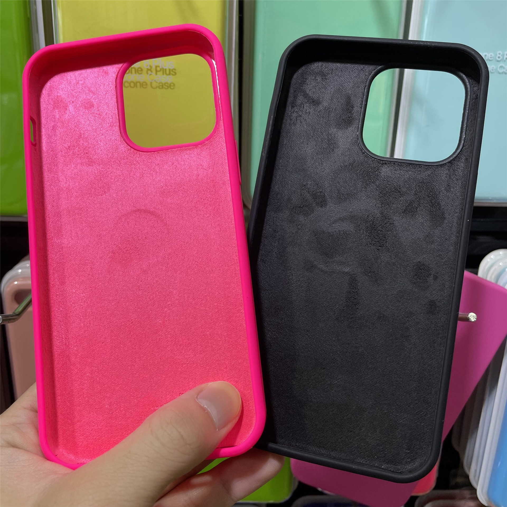 Hot Selling Rubber Silicone Phone Case for iPhone 13 Pro 12 11 XS max Shockproof Liquid Silicone Phone Case