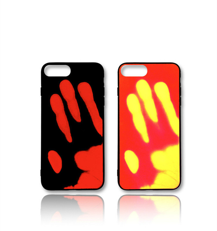 Wholesale Temperature Sensitive Heat Transfer Phone Cover pu Thermal Color Changing Phone Case For Iphone7