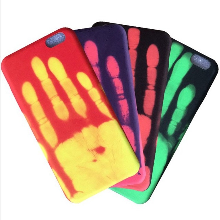 Wholesale Temperature Sensitive Heat Transfer Phone Cover pu Thermal Color Changing Phone Case For Iphone7