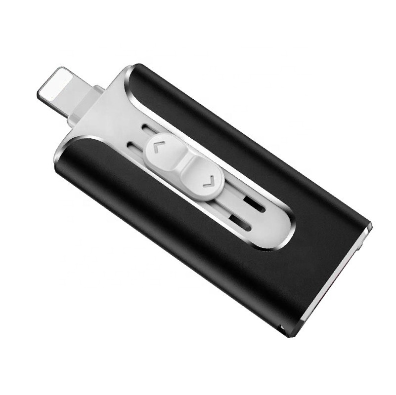 Real Capacity Metal Case OTG 3 in 1 USB Flash Drive Pen Drives USB 3.0 Memory Stick For iPhone