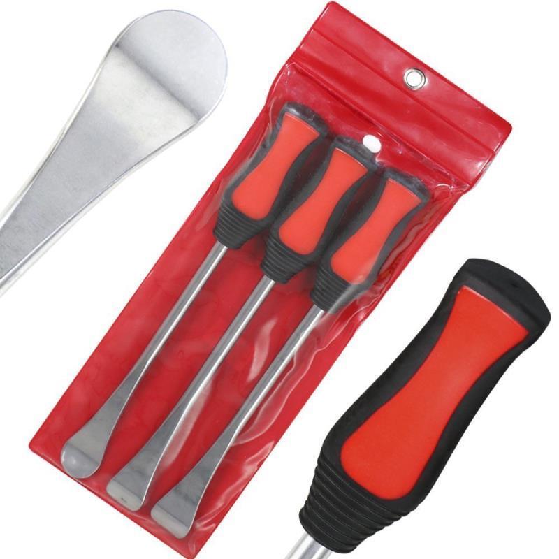 3pcs 11inch Car Motorcycle Tire Lever Repair Tool Tire Spoon Removal Changing Tools with Red Tyre Protector