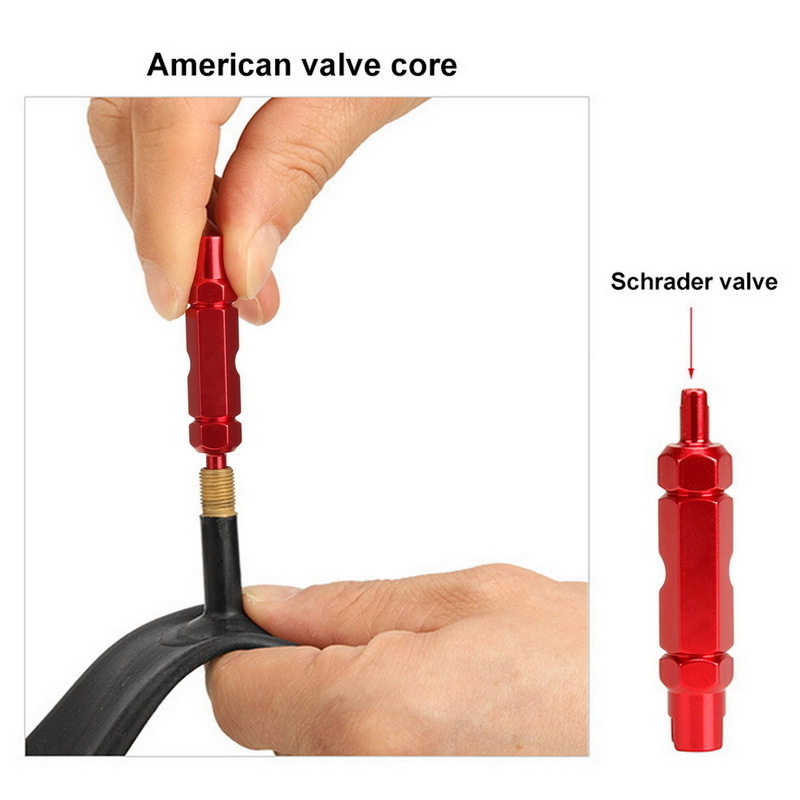 Double-head Bicycle Valve Core Disassembly Tool Multifunction Valve Core Removal Tool Disassembly Tubeless Tool