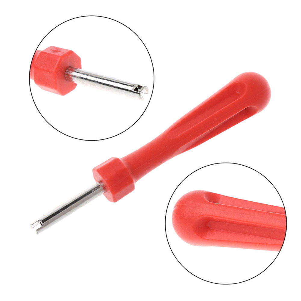 Auto Car Bicycle Slotted Handle Tire Valve Stem Core Remover Screwdriver Tire Repair Install Tool Car-styling Accessories