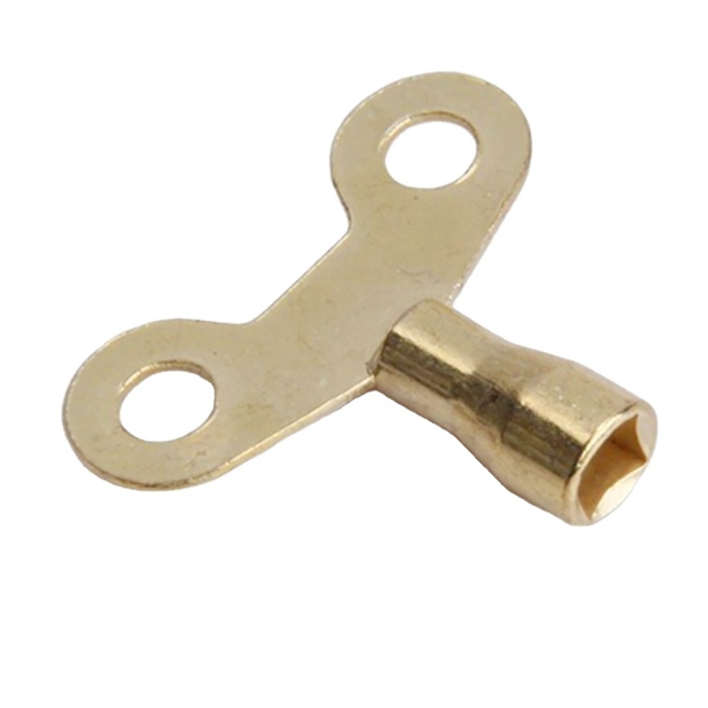 Key For Water Tap Solid iron Special Lock New Radiator Plumbing Bleed Key Square Socket Hole Water Tap Faucet Key