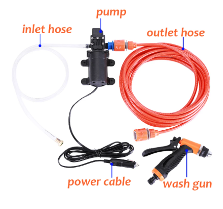 Car Wash 12V Car Washer Gun Pump High Pressure Cleaner Car Care Portable Washing Machine Electric Cleaning Auto Device