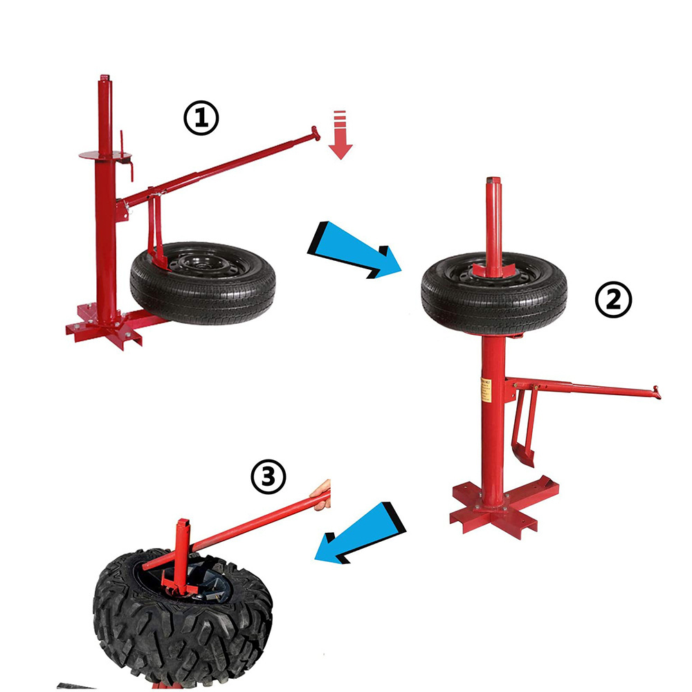 Tire Changer Machine Car Truck Motorcycle Manual Bead Breaker Weights Remover Lift Stands Transmission