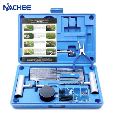 68 Pieces Set of Tire Repair Tools Emergency Tools Set Car Truck Heavy Duty Repair Tool Vacuum Tire Repair Kit Puncture Tire