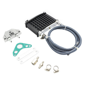 Oil Cooler Kit oil cooler motorcycle Radiator Oil Cooler Cooling Radiator For 50cc 70cc 90 110cc 125cc Dirt Pit Bike ATV Black