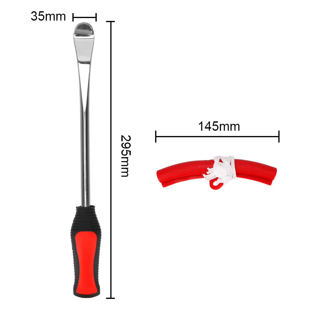 3pcs 11inch Car Motorcycle Tire Lever Repair Tool Tire Spoon Removal Changing Tools with Red Tyre Protector