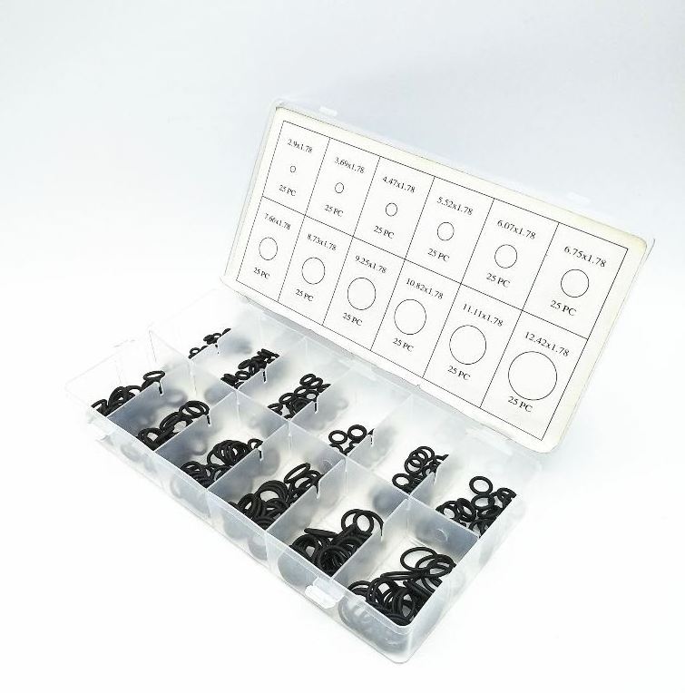 300 Pcs Rubber O Ring Oring Seal Plumbing Garage Set Kit 12 Sizes With Case 300pc Snap Ring Assortment Retaining Snap Hook Ring