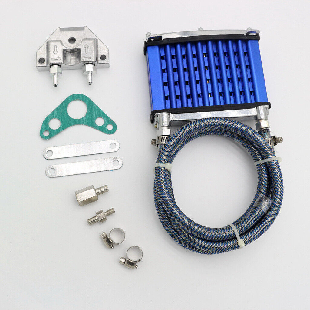 Oil Cooler Kit oil cooler motorcycle Radiator Oil Cooler Cooling Radiator For 50cc 70cc 90 110cc 125cc Dirt Pit Bike ATV Black