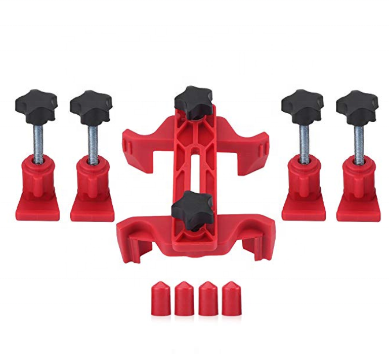 9pcs Car Auto Dual Cam Clamp Camshaft Engine Timing Sprocket Gear Locking Tool Kit Red