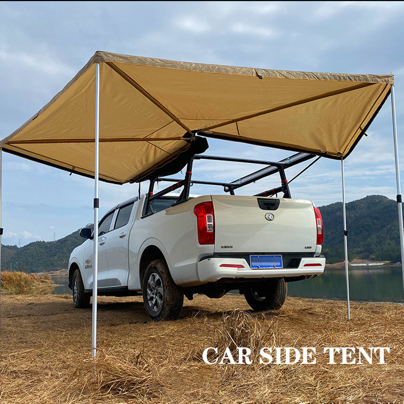 Outdoor Sun Shelter for Car Left and Right Side Big Awning Foldable Canopy Tent for SUV RV Pickup Vehicle 2M 2.5M