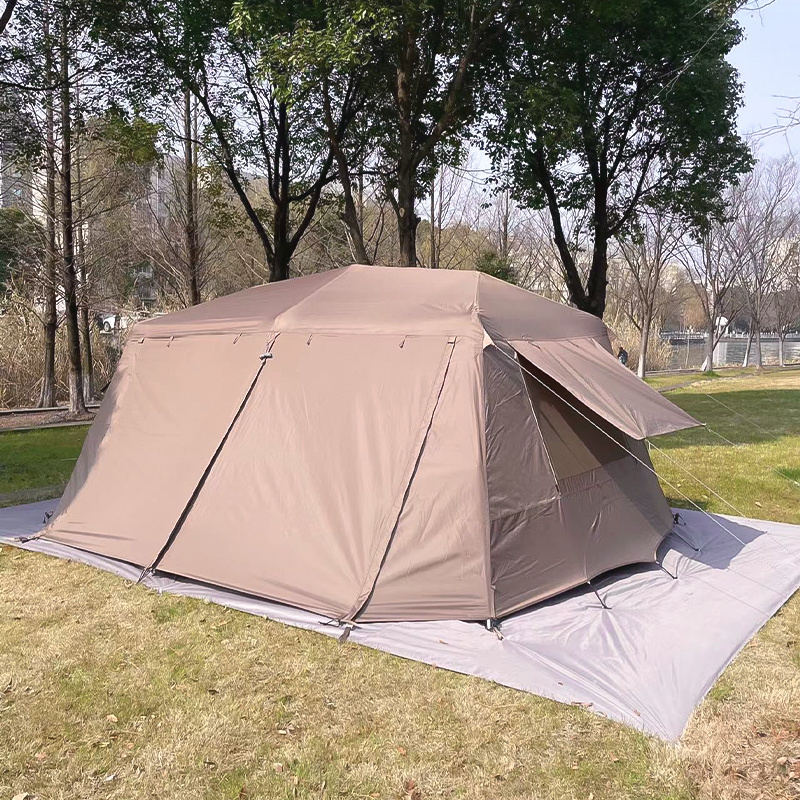 House Shaped Camping Tent Family Camp Quick Automatic Open 5 6 7 8 Person Large Size Rainproof Canvas