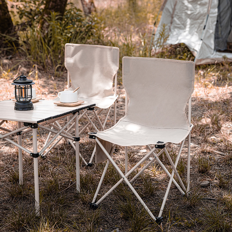 Outdoor Camping Furniture Folding Small Sitting Chair Lightweight Steel Canvas Picnic Fishing Garden Beach Folding Chairs