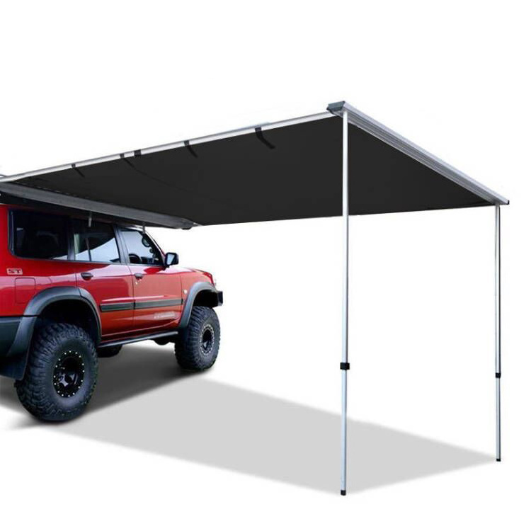 Car Side Awning Outdoor Vehicles Camping Tent car roof  awning tent  4x4 offroad 2M 2.5M 3M Black Vinyl Coated Factory wholesale