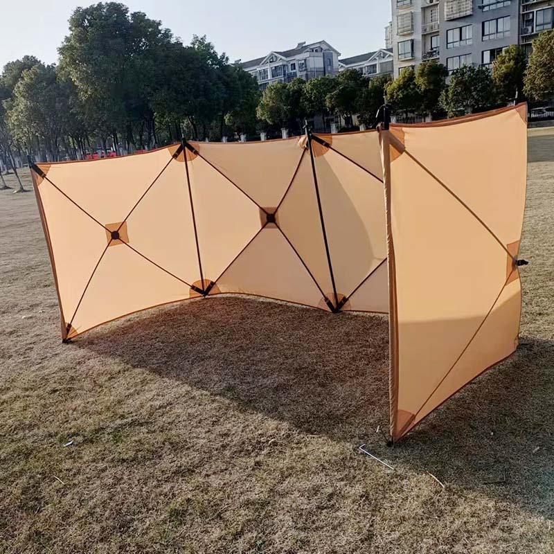 Automatic Winter Outdoor Camping Wind Shelter 4.8M Large 4 Panels Oxford Cloth Sun Shield Windbreaks Factory Price