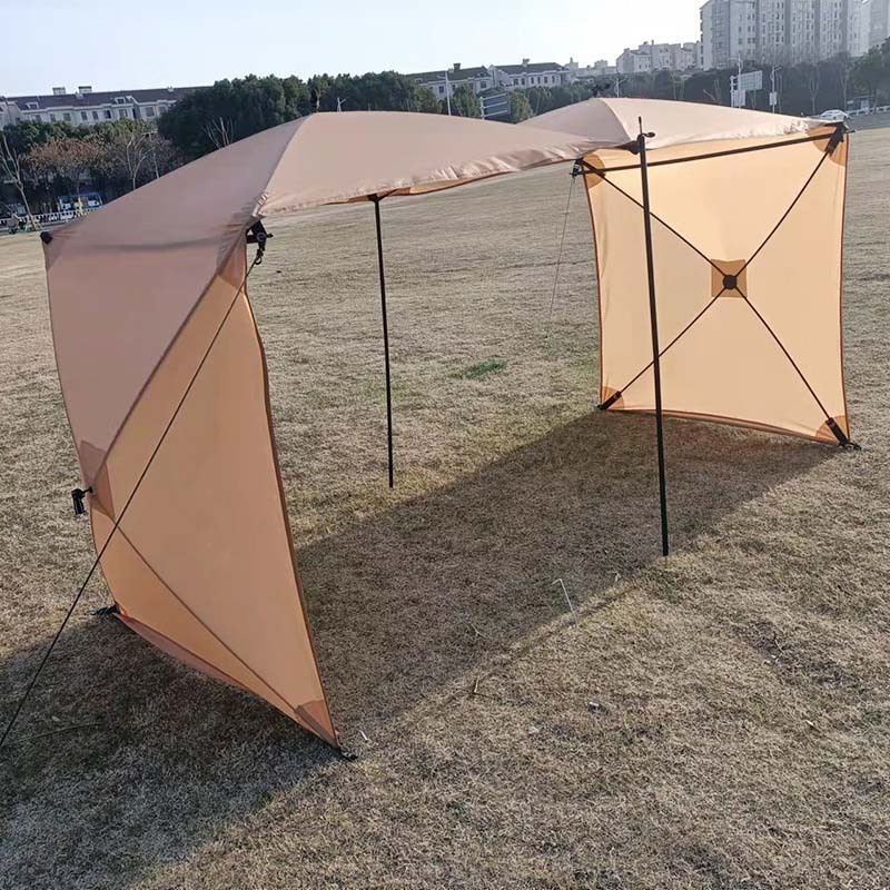 Automatic Winter Outdoor Camping Wind Shelter 4.8M Large 4 Panels Oxford Cloth Sun Shield Windbreaks Factory Price