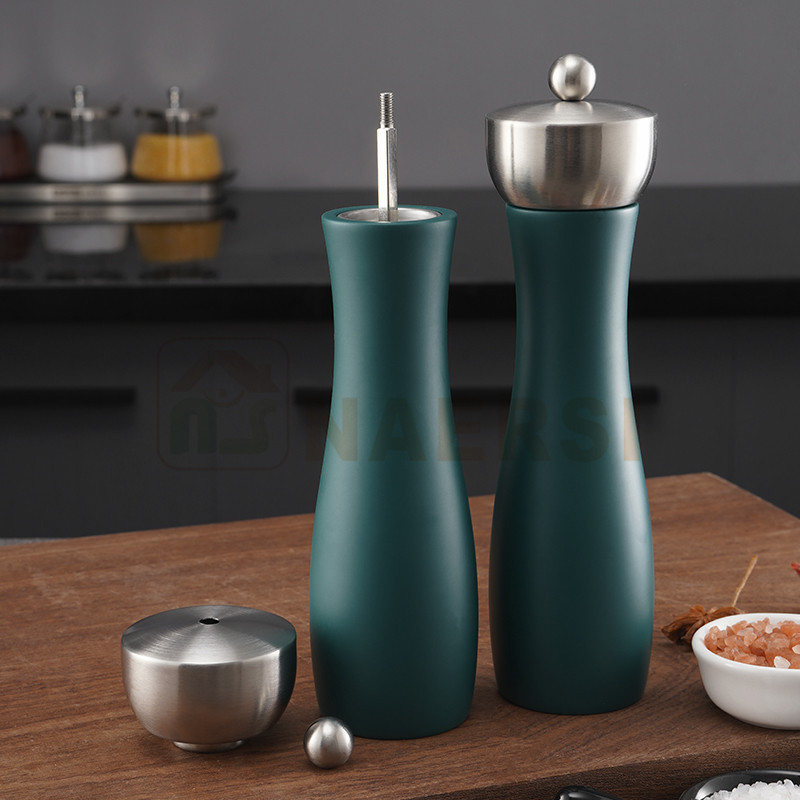 High Quality 8 inch Elegant salt and pepper mill Set Chilli Pepper Mill and Pepper Grinder Mill for Seasoning