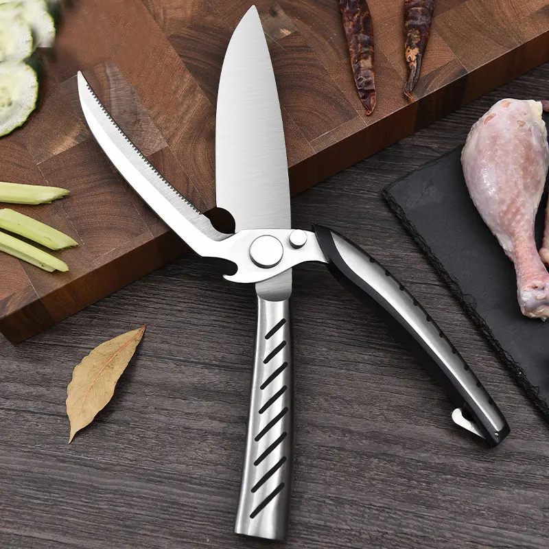 Heavy Duty Stainless Steel Kitchen Scissors Professional Poultry Shears for Bone, Chicken, Meat, Fish, Turkey,Vegetables