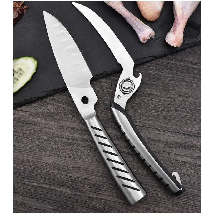 Heavy Duty Stainless Steel Kitchen Scissors Professional Poultry Shears for Bone, Chicken, Meat, Fish, Turkey,Vegetables