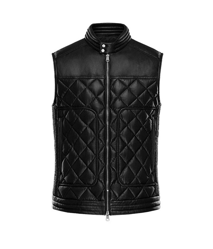 Latest Design Bike Leather Vest For Men 2023 New Arrival 100% Top High Quality Men Leather Vest By Naf Engineering Corporation