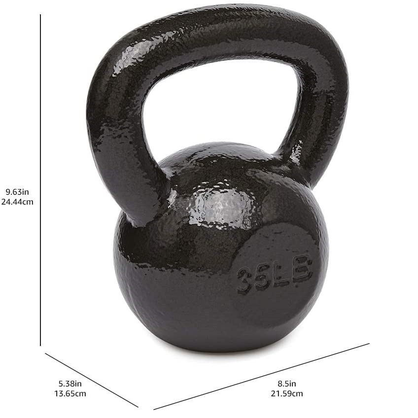 Solid Cast Iron Kettlebell for home gym 10LB 15KB 20LB 25LB 30LB 35LB 40LB 45LB 50LB